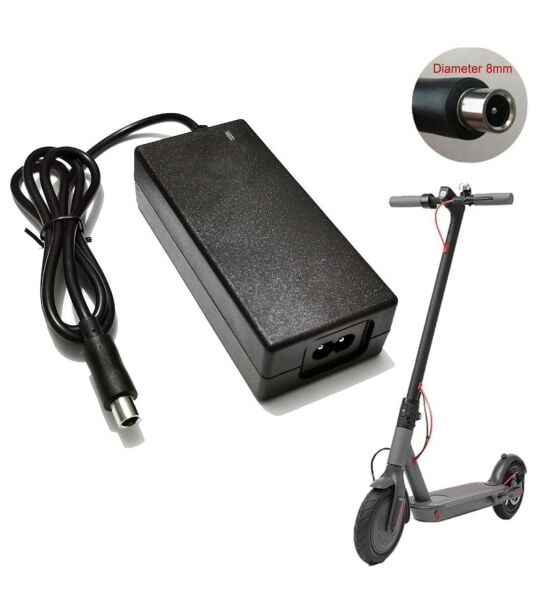 42V 2A Xiaomi Scooter Şarj Adaptörü – M365 / Pro / Pro2 / Ninebot Model Uyumlu Tek Pim