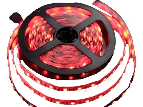 24V 3 ÇİPLİ İÇ MEKAN IP 20 KIRMIZI ŞERİT LED