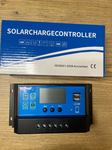 30A Amper Solar Şarj Kontrol Cihazı Regülatörü 30Ah 12/24V