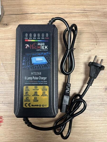 60V 24Ah Elektrikli Bisiklet Şarj Aleti Hızlı Şarj Cihazı LED Göstergeli E-Bike Adaptör