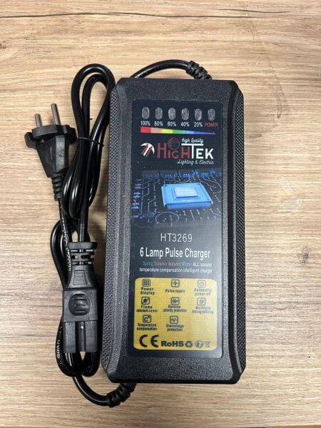 72V 24Ah Elektrikli Bisiklet Şarj Aleti 6 Akülü Uyumlu Hızlı Şarj Cihazı LED Göstergeli E-Bike Adaptör
