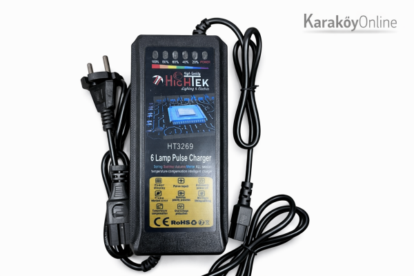 72V 24Ah Elektrikli Bisiklet Şarj Aleti 6 Akülü Uyumlu Hızlı Şarj Cihazı LED Göstergeli E-Bike Adaptör