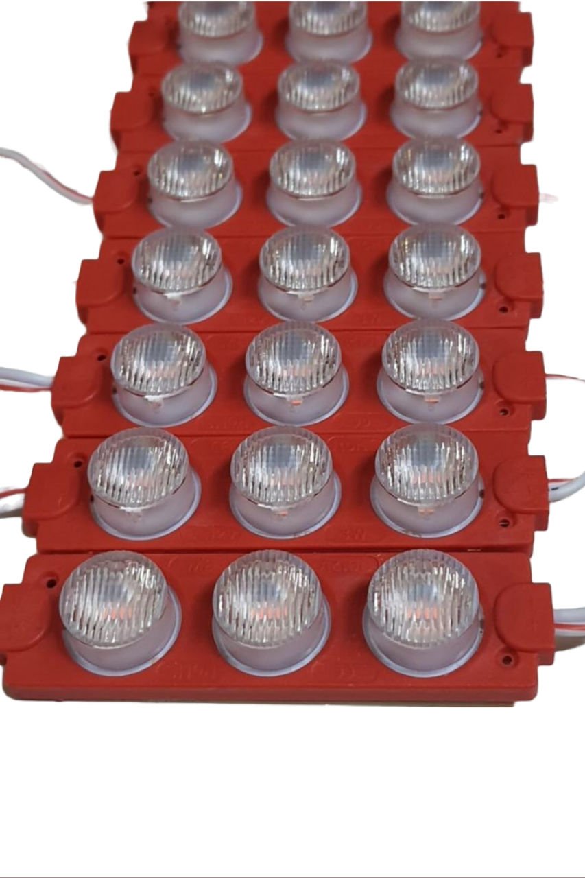3W 3LÜ LENSLİ MODÜL LED IP 65 KIRMIZI