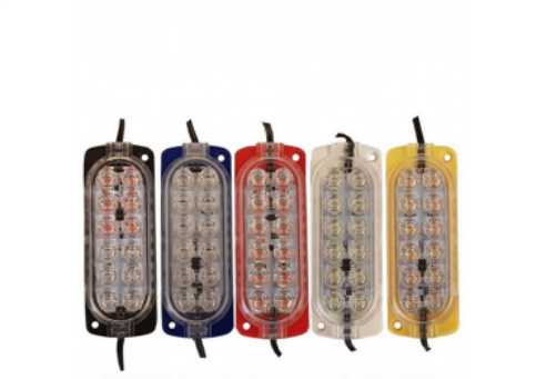 ÇAKAR ANİMASYONLU 12V 12 LEDLİ MODÜL LED IP 65 KIRMIZI-MAVİ