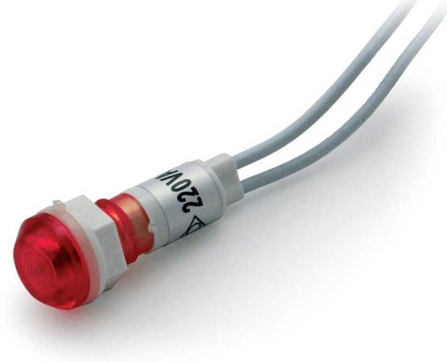 IC227 SİNYAL LAMBASI 10MM PLASTİK KABLOLU 220V