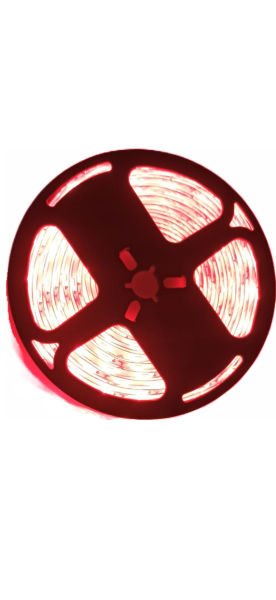 4040 IP65 12 V Double‑PCB Şerit LED – 5 m, Dış Mekan Kullanımı için KIRMIZI