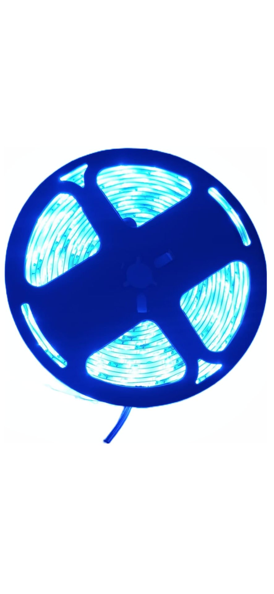 4040 IP65 12 V Double‑PCB Şerit LED – 5 m, Dış Mekan Kullanımı için MAVİ