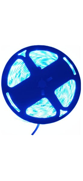 4040 IP65 12 V Double‑PCB Şerit LED – 5 m, Dış Mekan Kullanımı için MAVİ