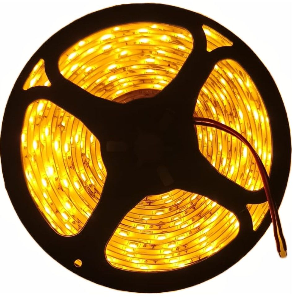 4040 IP65 12 V Double‑PCB Şerit LED – 5 m, Dış Mekan Kullanımı için SARI
