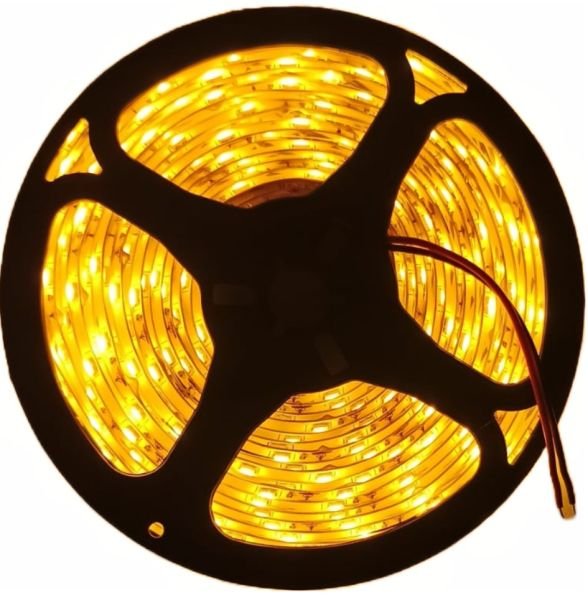 4040 IP65 12 V Double‑PCB Şerit LED – 5 m, Dış Mekan Kullanımı için SARI