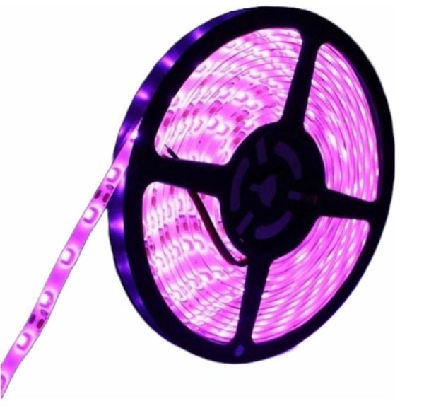 5050 Pembe 3 Çipli 60 Led'li Silikonlu Dış Mekan Şerit Led