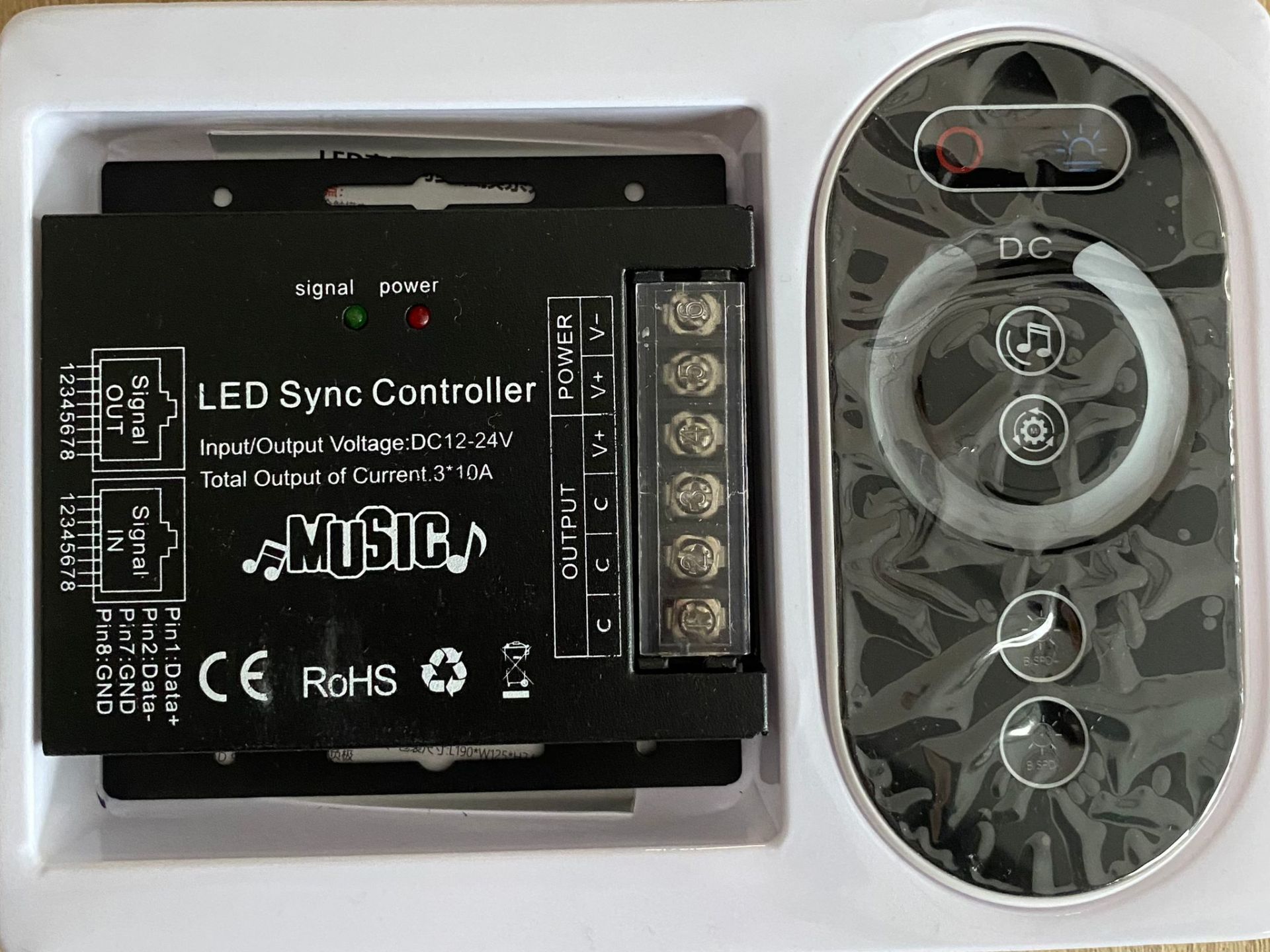 Dimmer 36 Amper Dokunmatik & Müziğe Duyarlı Touch Kumanda – 12–24 V, 864 W