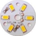 5630 SMD LED 3W YUVARLAK 12V METAL PCB