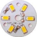 5630 SMD LED 3W YUVARLAK 12V METAL PCB
