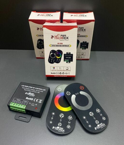 Touch RGB Dokunmatik Kumanda – 12–24 V, 18 A (216 W/288 W), RF Uzaktan