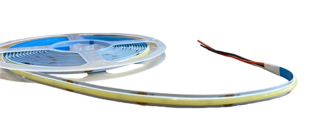 24 V COB Şerit LED – 5 Metre | Düzgün Işık, Yüksek Verim | IP20 / IP65 Seçenekler