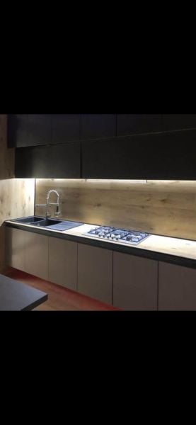 LED Line Dolap Altı Aydınlatma Armatürü – 12 V Adaptörlü, 50/100 cm, A+++ Enerji